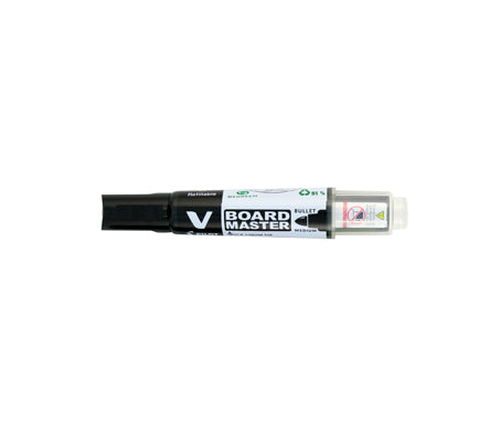 Pilot Whiteboard-Marker – Spitze 2,3 mm, schwarz, 10 Stk., trocken abwischbar, nachfüllbar – für Whiteboards