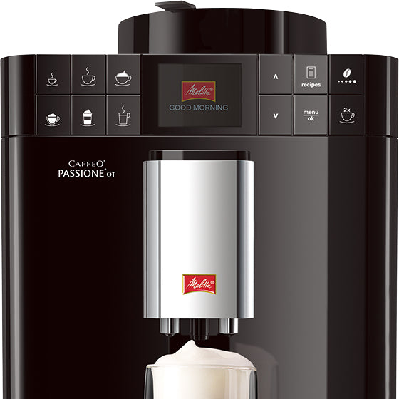 Melitta Passione OT Kaffeevollautomat – 15 bar, 1,2 l, 125 g, Schwarz