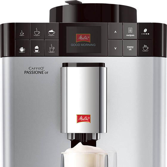 Melitta Passione OT Kaffeevollautomat – 15 bar, 1,2 l, 125 g, Silber