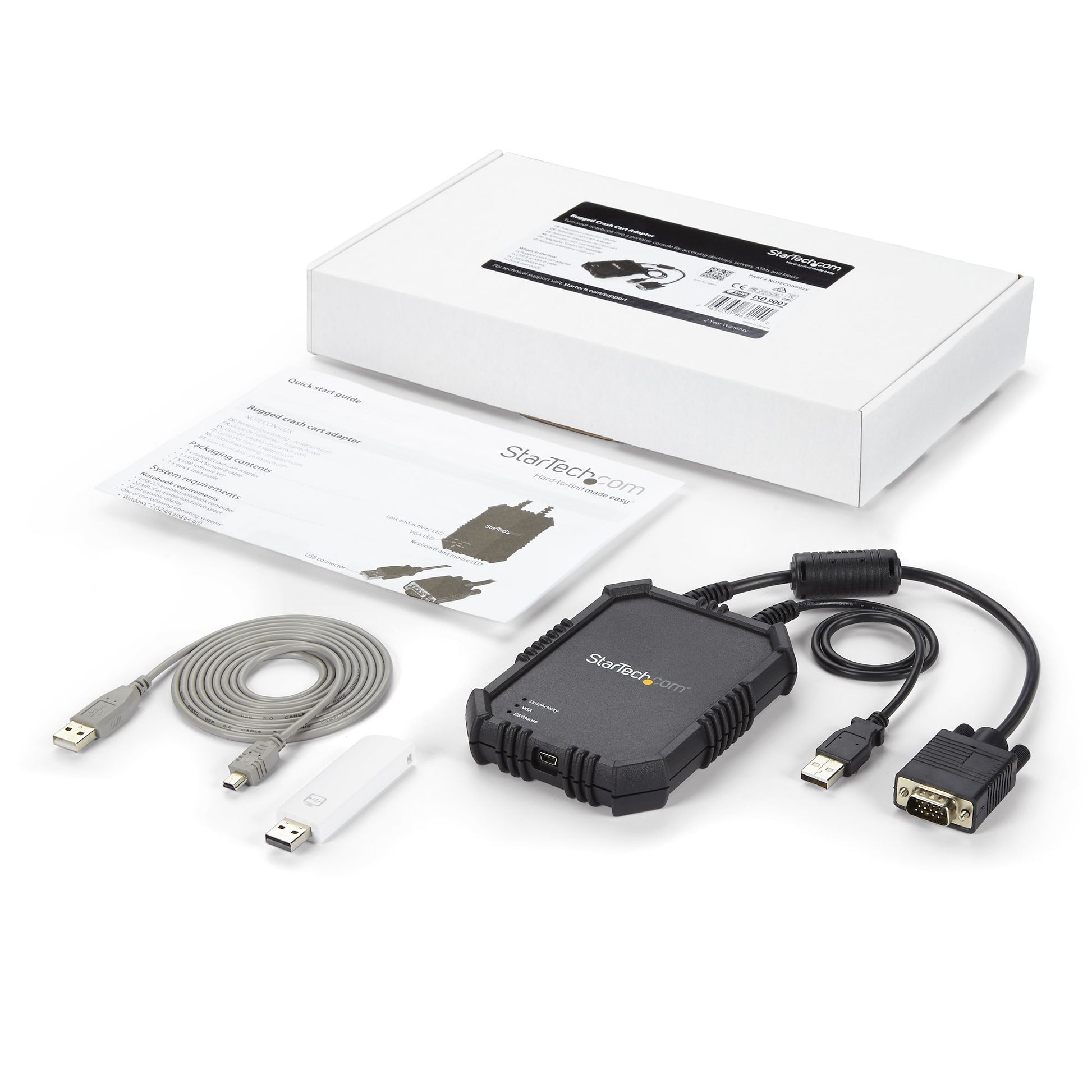 StarTech.com Crash Cart Adapter – 1-Port VGA CIM-/CAM-Modul – 1920 × 1200/60 Hz, USB (Mini-B)
