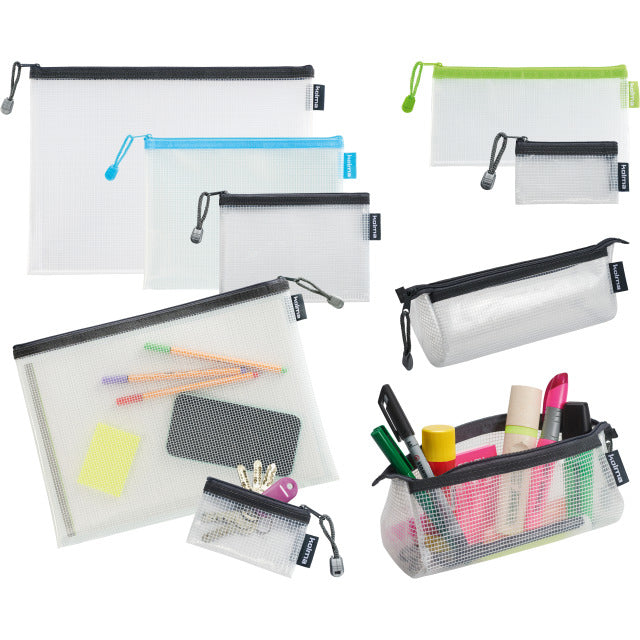 Kolma Reissverschlusstasche Etui – Anthrazit – Kunststoff – 10,5 × 6,5 × 0,4 cm