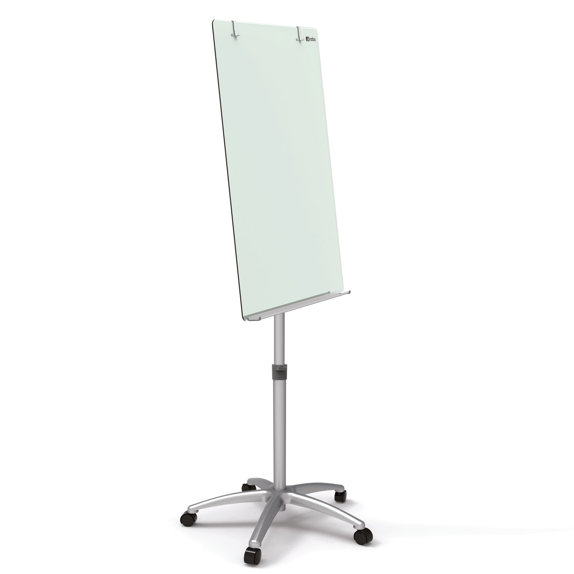 Nobo Mobiles Glas-Flipchart Diamond – 70 × 100 cm, weiss, gehärtetes Glas