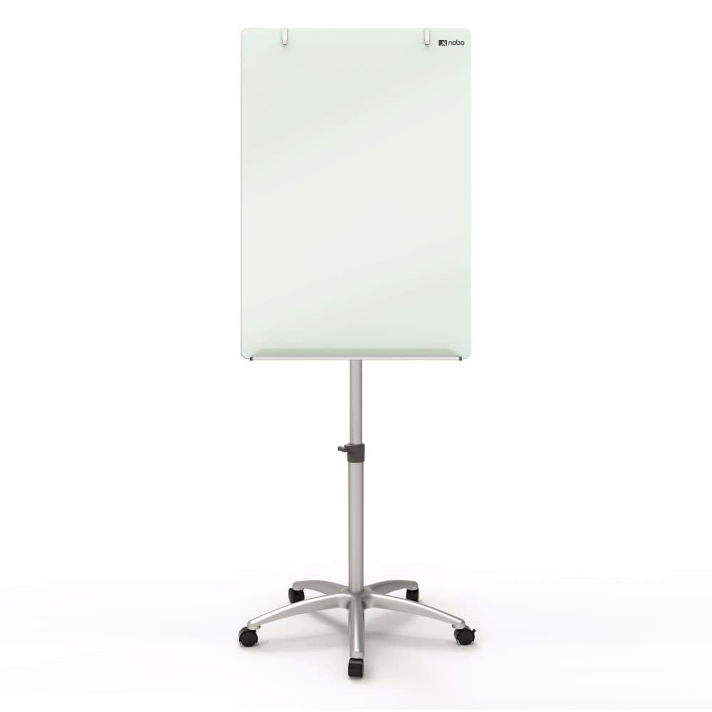 Nobo Mobiles Glas-Flipchart Diamond – 70 × 100 cm, weiss, gehärtetes Glas