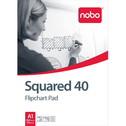 Nobo Flipchartblock – 58 × 81 cm, 1 Stück, Weiss