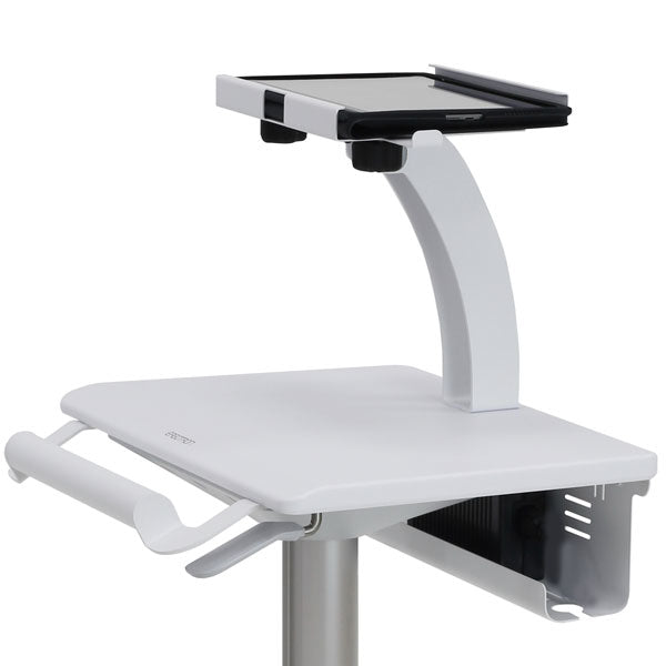 Ergotron StyleView Tabletwagen SV10 – für Tablets, VESA 75×75 mm, 100×100 mm, 12" – Aluminium, Weiss