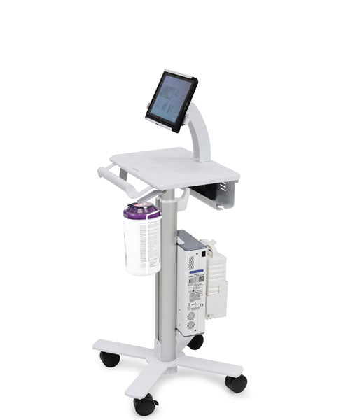 Ergotron StyleView Tabletwagen SV10 – für Tablets, VESA 75×75 mm, 100×100 mm – Aluminium, Weiss
