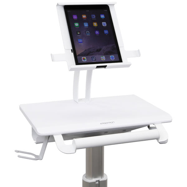Ergotron StyleView Tabletwagen SV10 – für Tablets, VESA 75×75 mm, 100×100 mm – Aluminium, Weiss