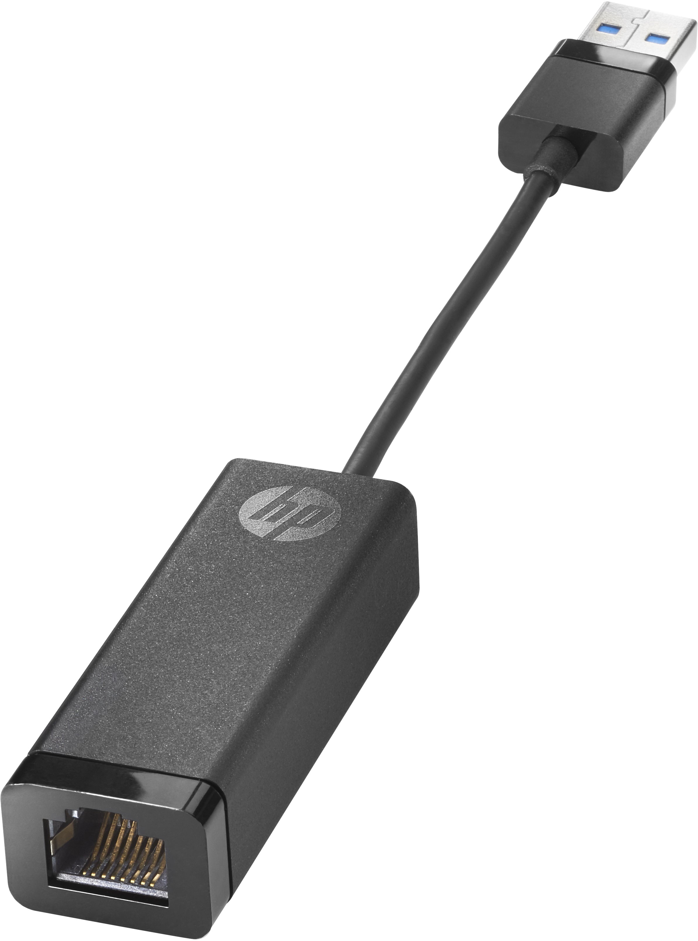 HP USB-A zu Gigabit-Ethernet Adapter – RJ-45, USB 2.0, Schwarz