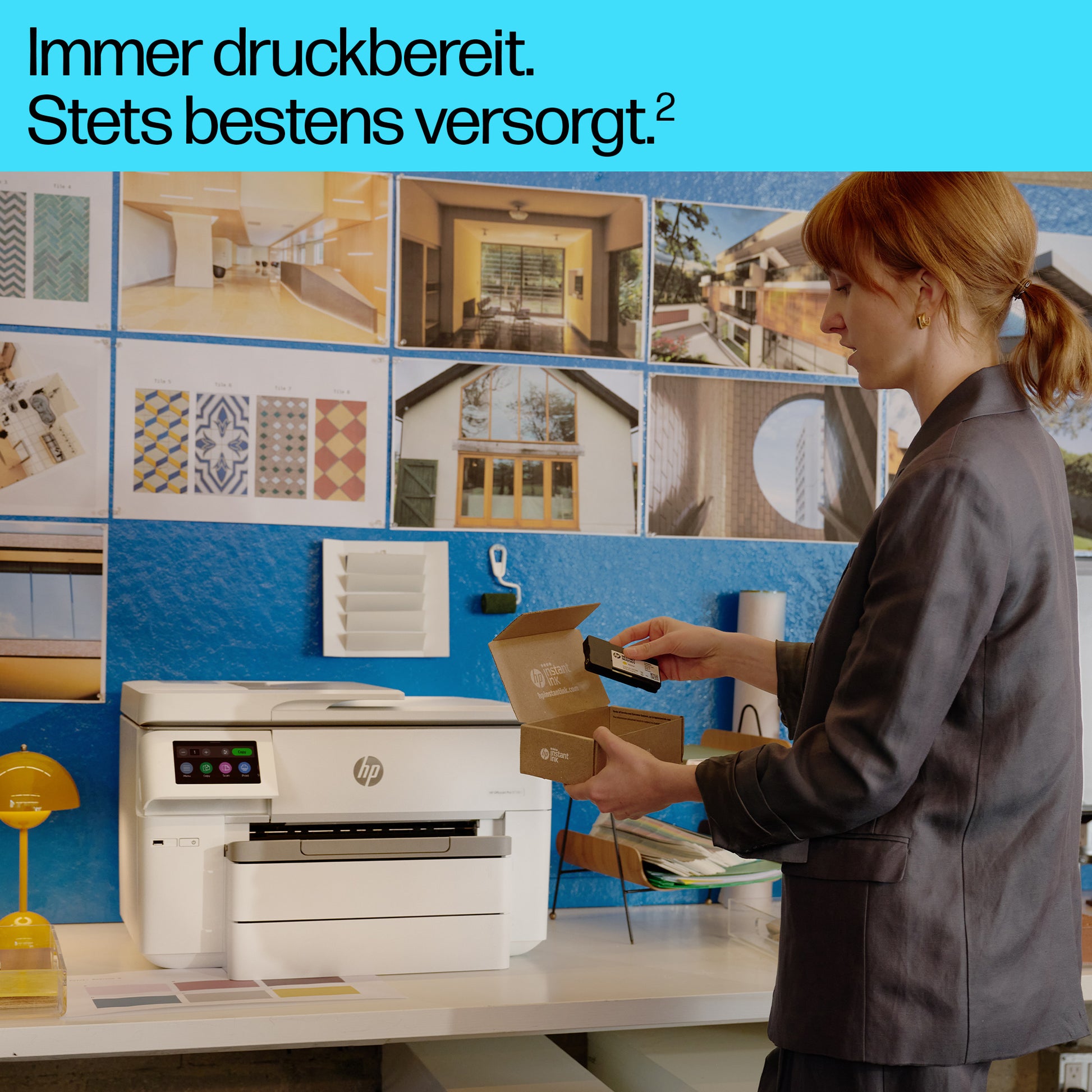 HP OfficeJet Pro 9730e – Grossformat Tintenstrahl-MFP 17" – USB/LAN/WLAN – Duplex, Duplex-ADF, 35 Blatt ADF