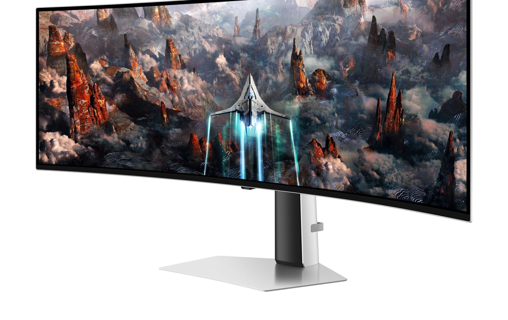 Samsung Odyssey OLED G9 (G93SC) – Monitor, 49", VESA 100 × 100, Silber