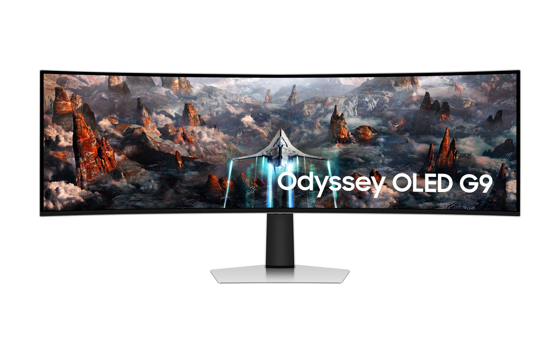Samsung Odyssey OLED G9 (G93SC) – Monitor, 49", VESA 100 × 100, Silber