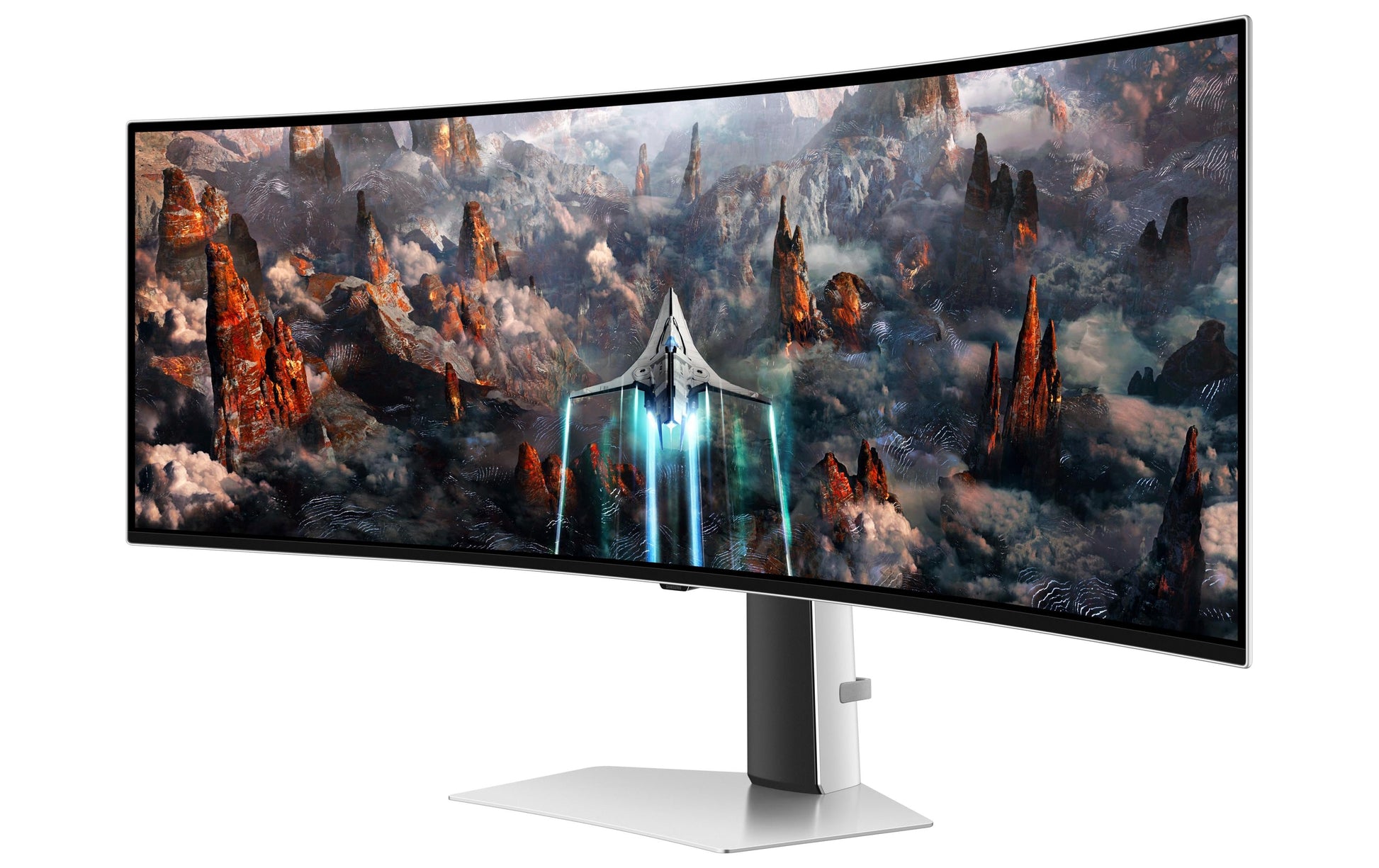 Samsung Odyssey OLED G9 (G93SC) – Monitor, 49", VESA 100 × 100, Silber