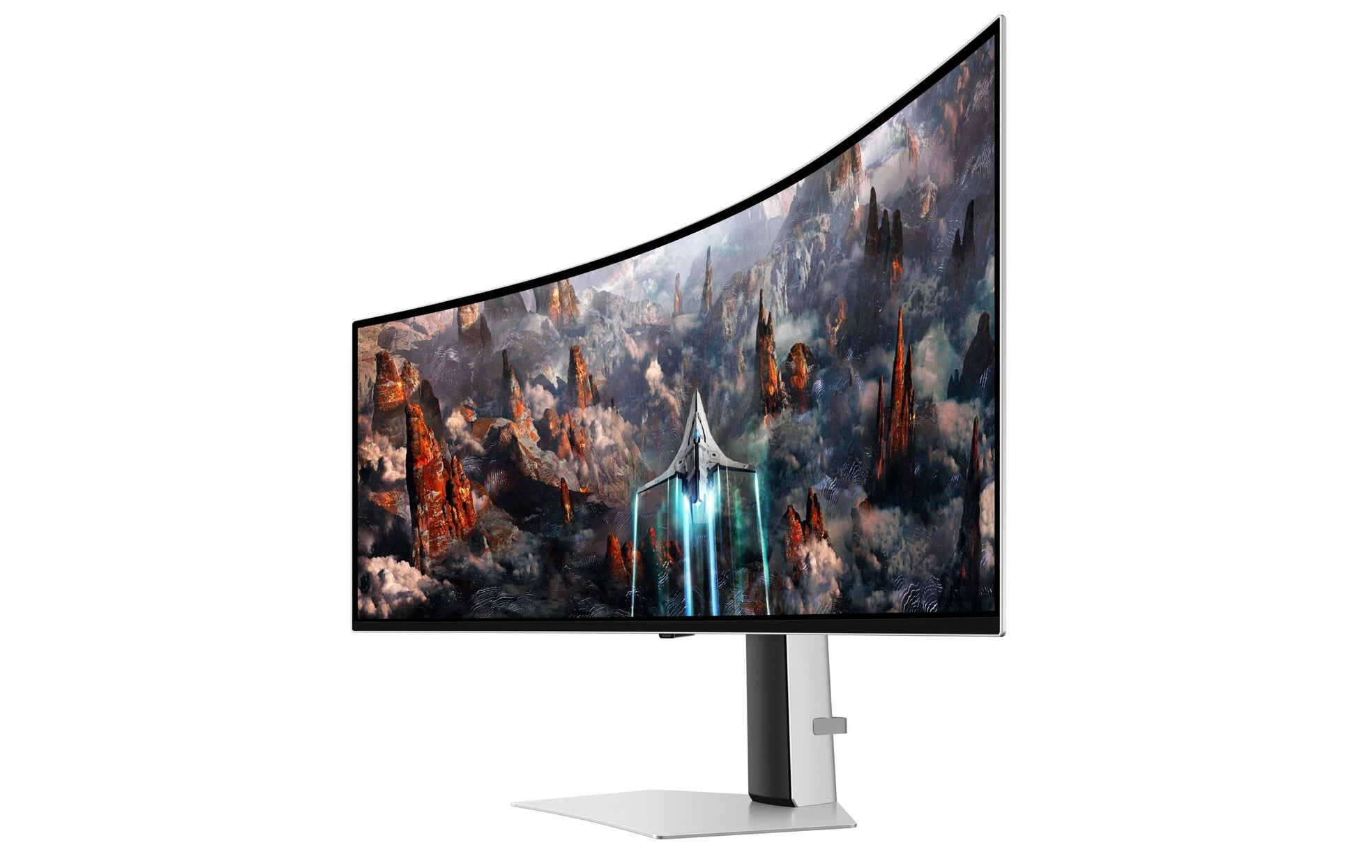 Samsung Odyssey OLED G9 (G93SC) – Monitor, 49", VESA 100 × 100, Silber