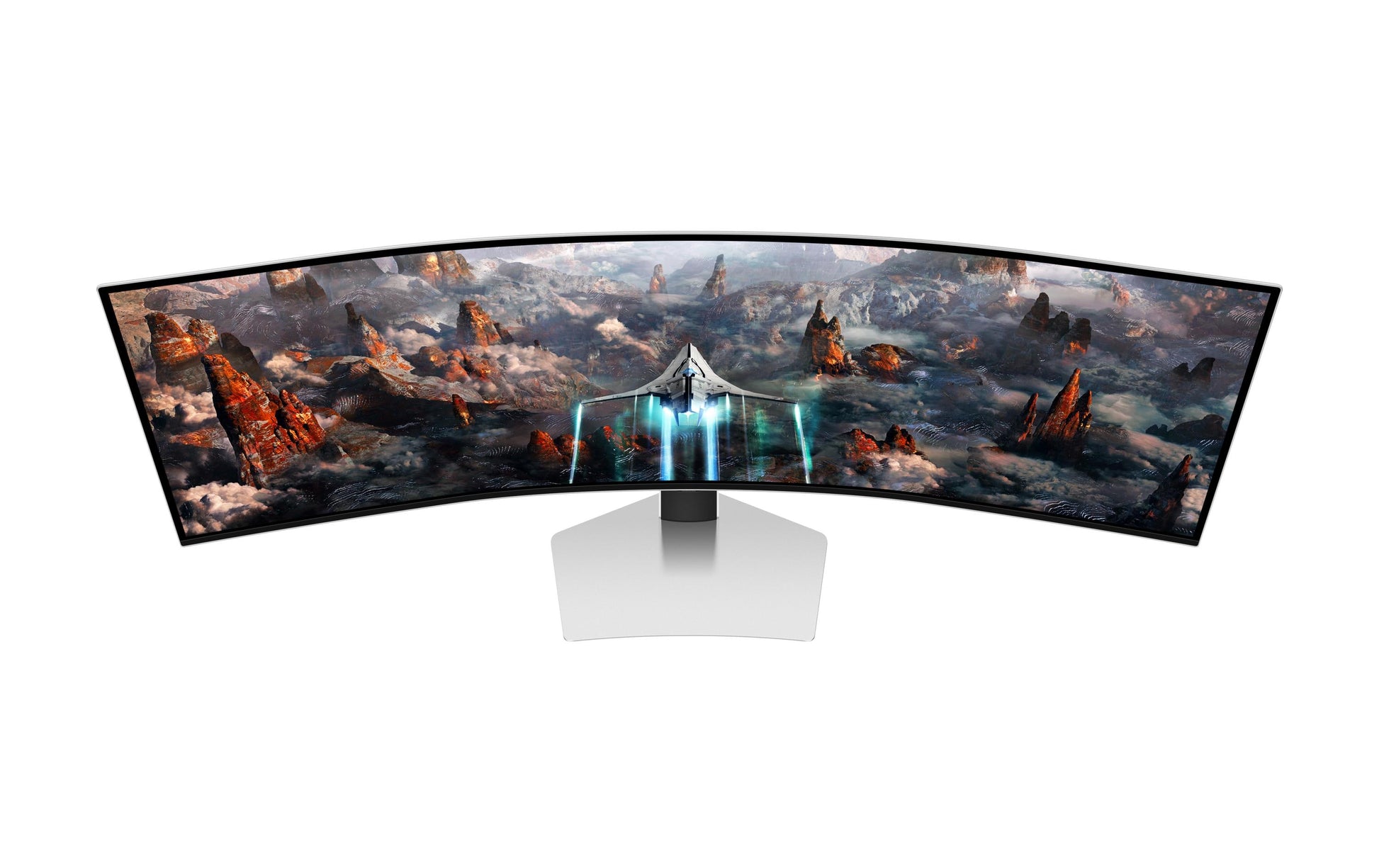 Samsung Odyssey OLED G9 (G93SC) – Monitor, 49", VESA 100 × 100, Silber