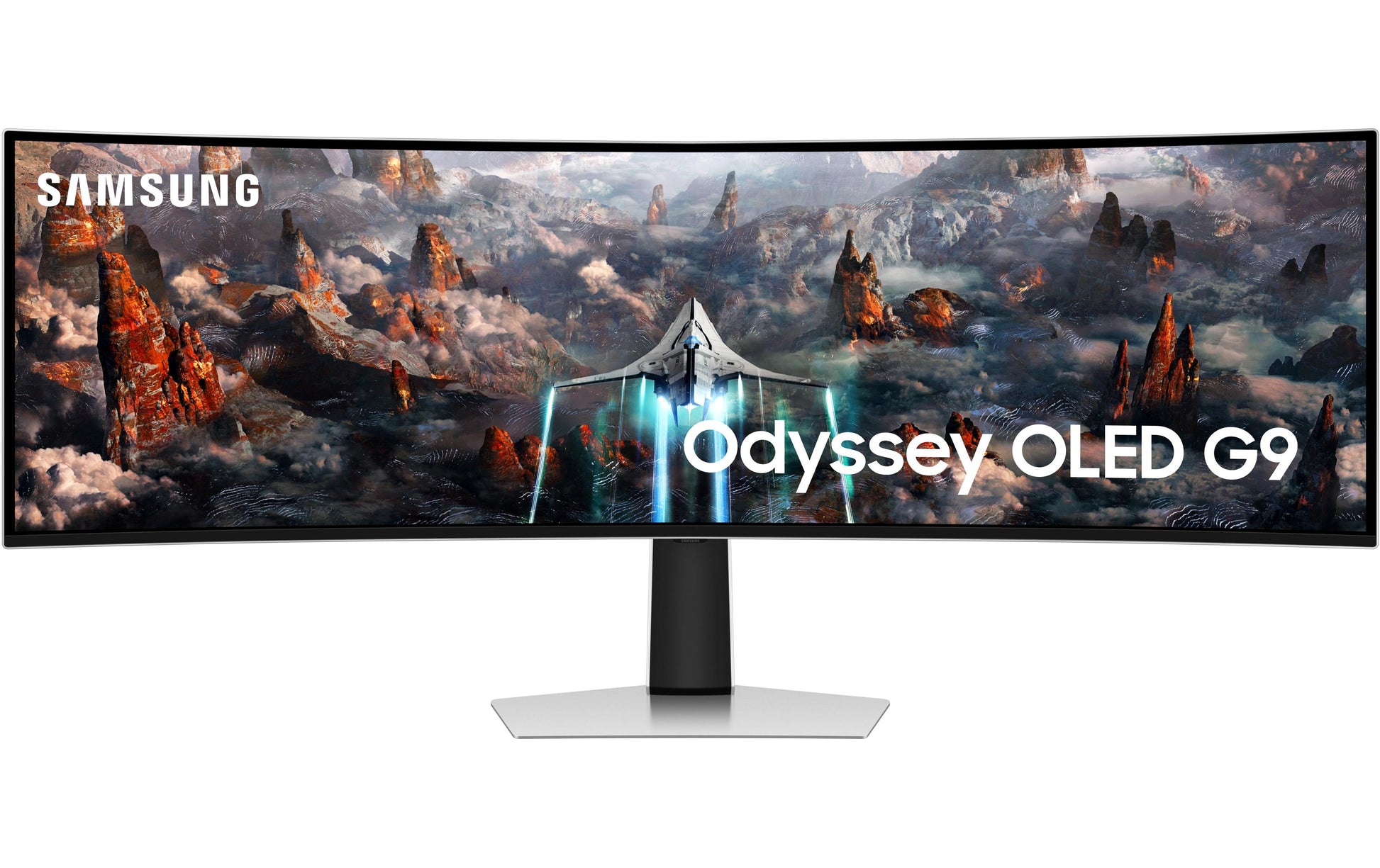 Samsung Odyssey OLED G9 (G93SC) – Monitor, 49", VESA 100 × 100, Silber