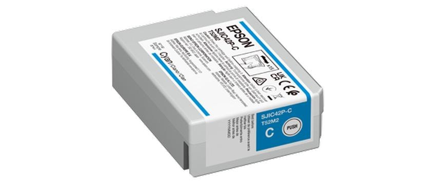 Epson Tintenpatrone SJIC42P-C, cyan, 50 ml – für Tintenstrahldrucker/Multifunktionsgeräte