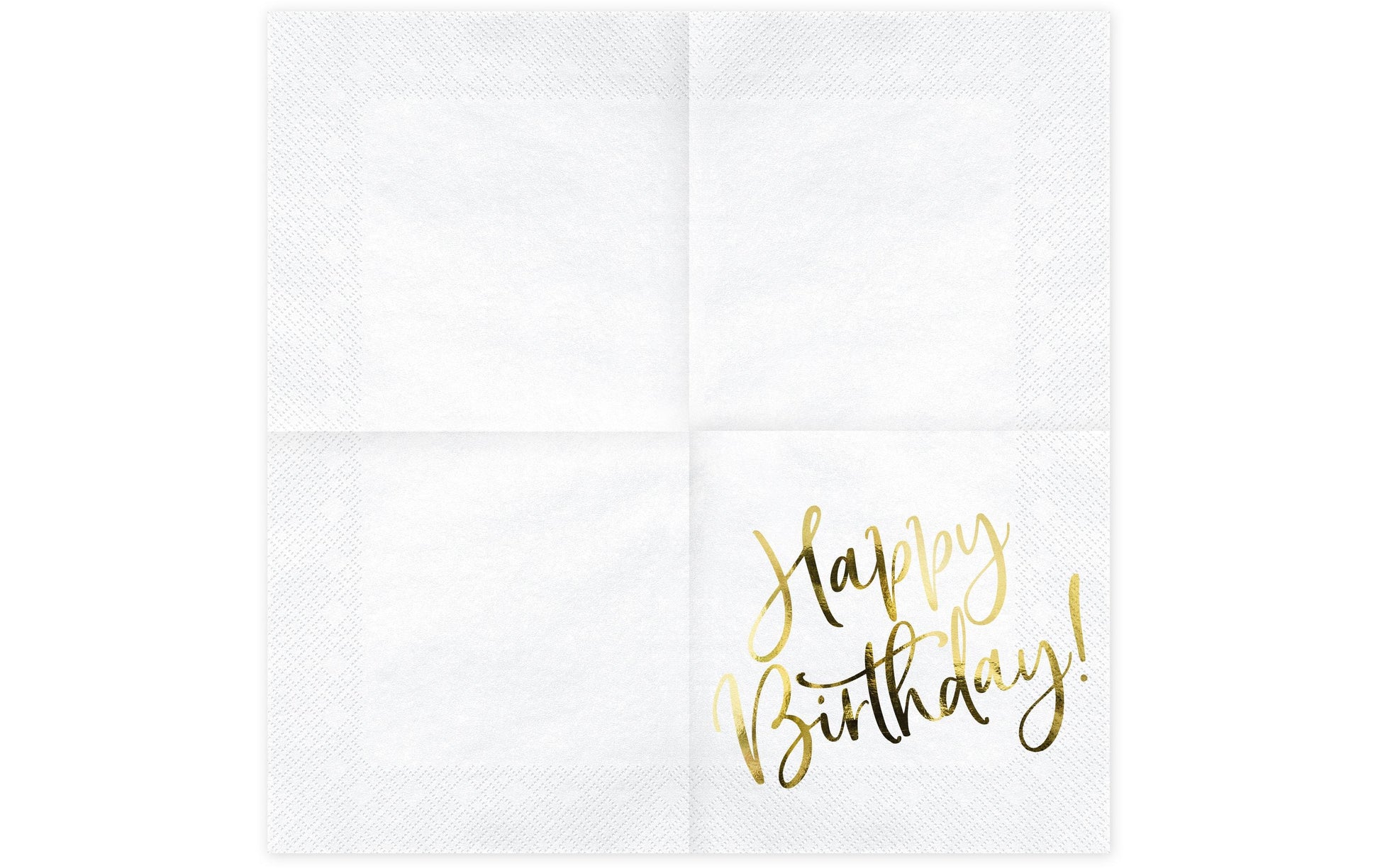 PartyDeco Servietten Happy Birthday – mehrfarbig – 33 × 33 cm, 3-lagig – 20 Stück