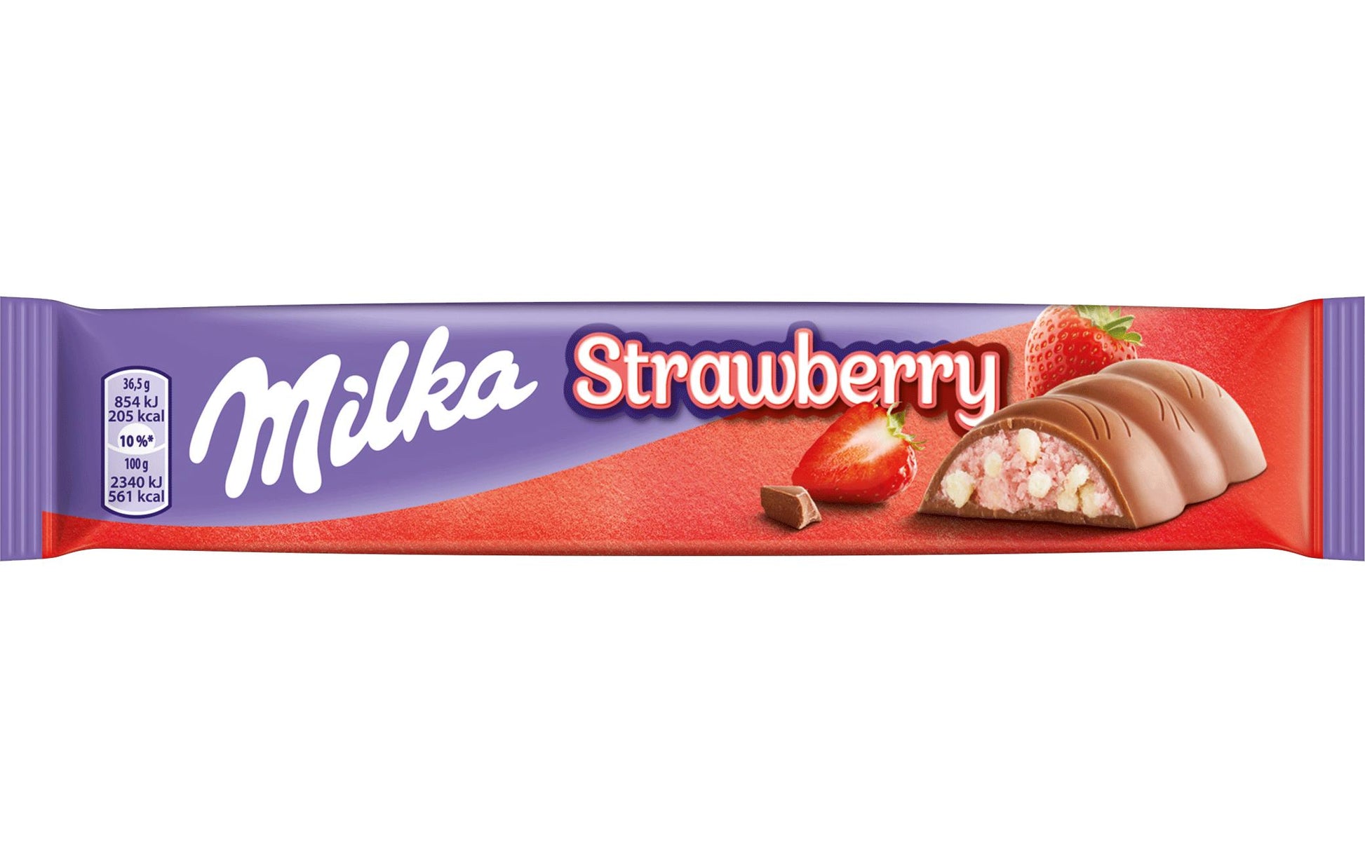 Milka KIT Schokoriegel – Erdbeere – 6 × 36,5 g
