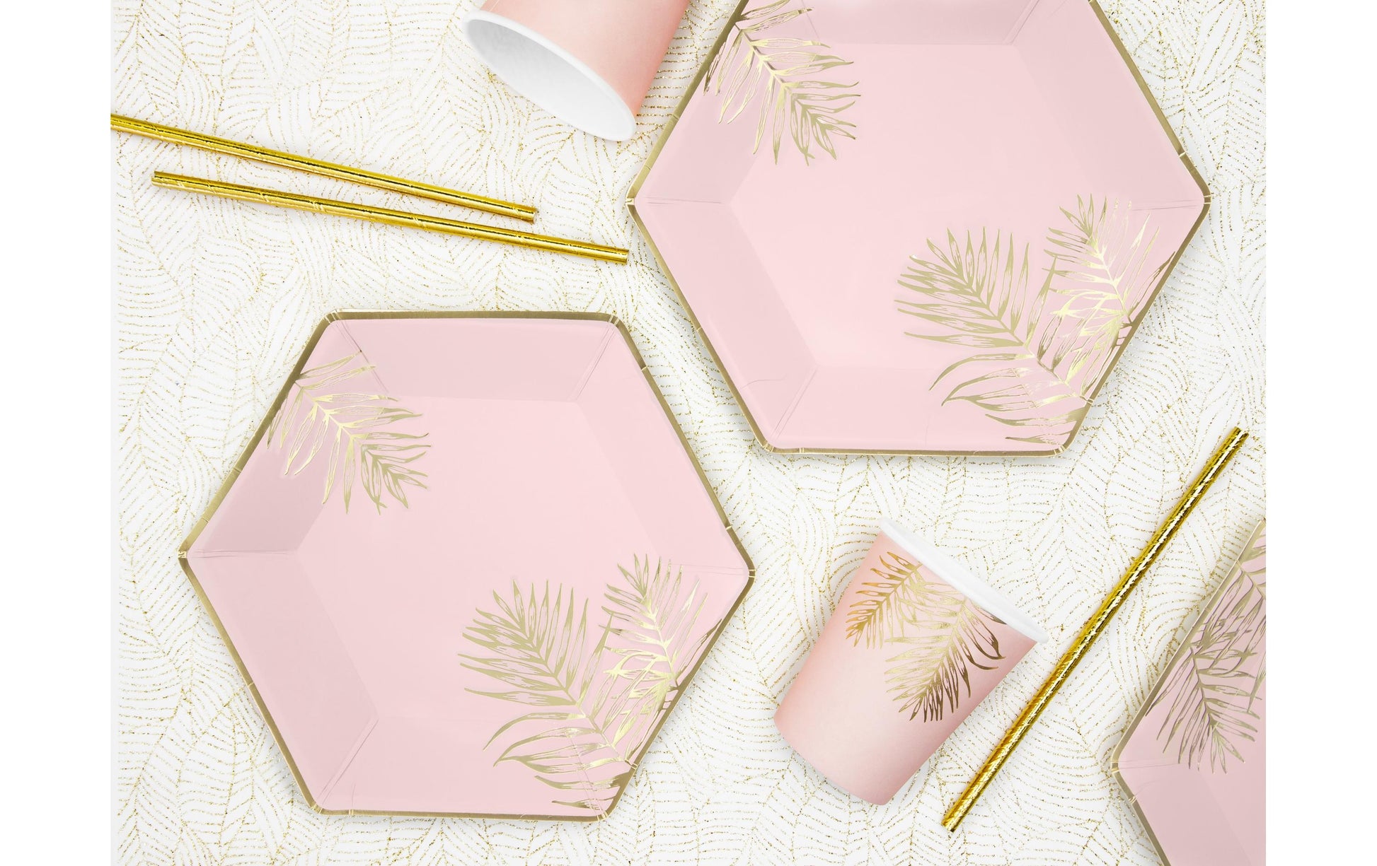 PartyDeco Trinkbecher, Papier – 2,2 dl Rosa – 6 Stk.