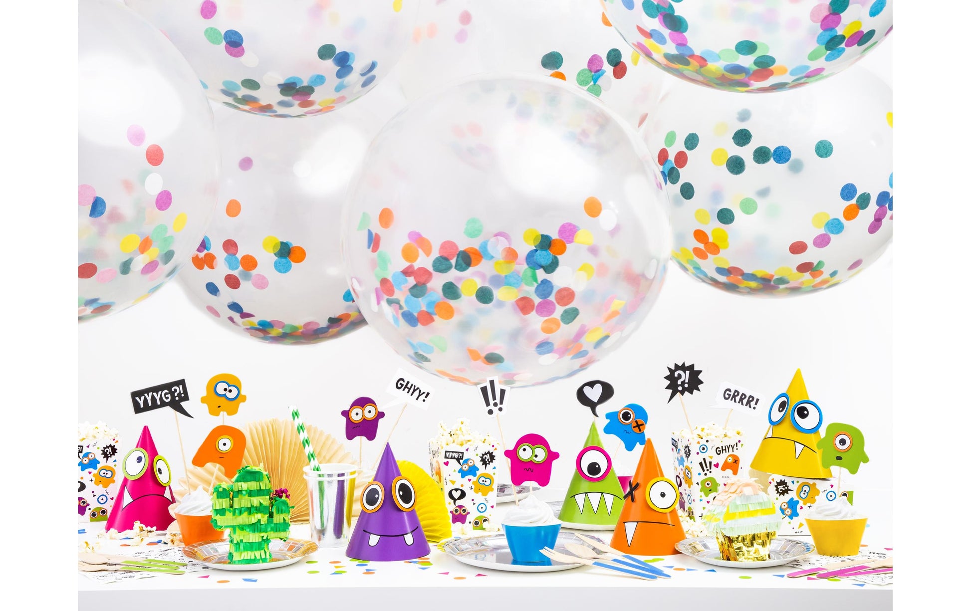 PartyDeco Teller, Papier/Karton rund – Ø 23 cm – silber – 6 Stk.