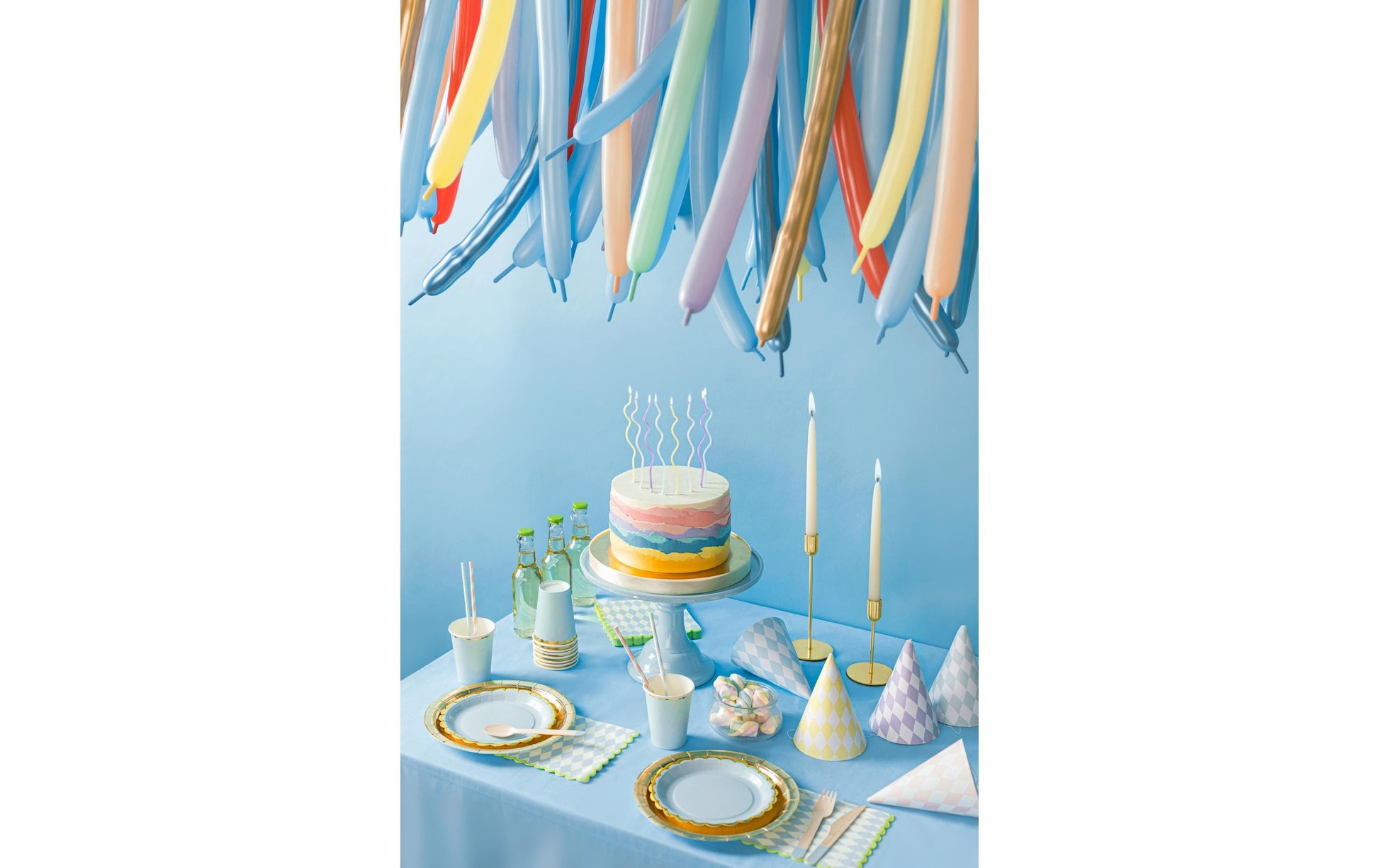 PartyDeco Teller, Papier/Karton – Ø 23 cm, gold – 6 Stk.