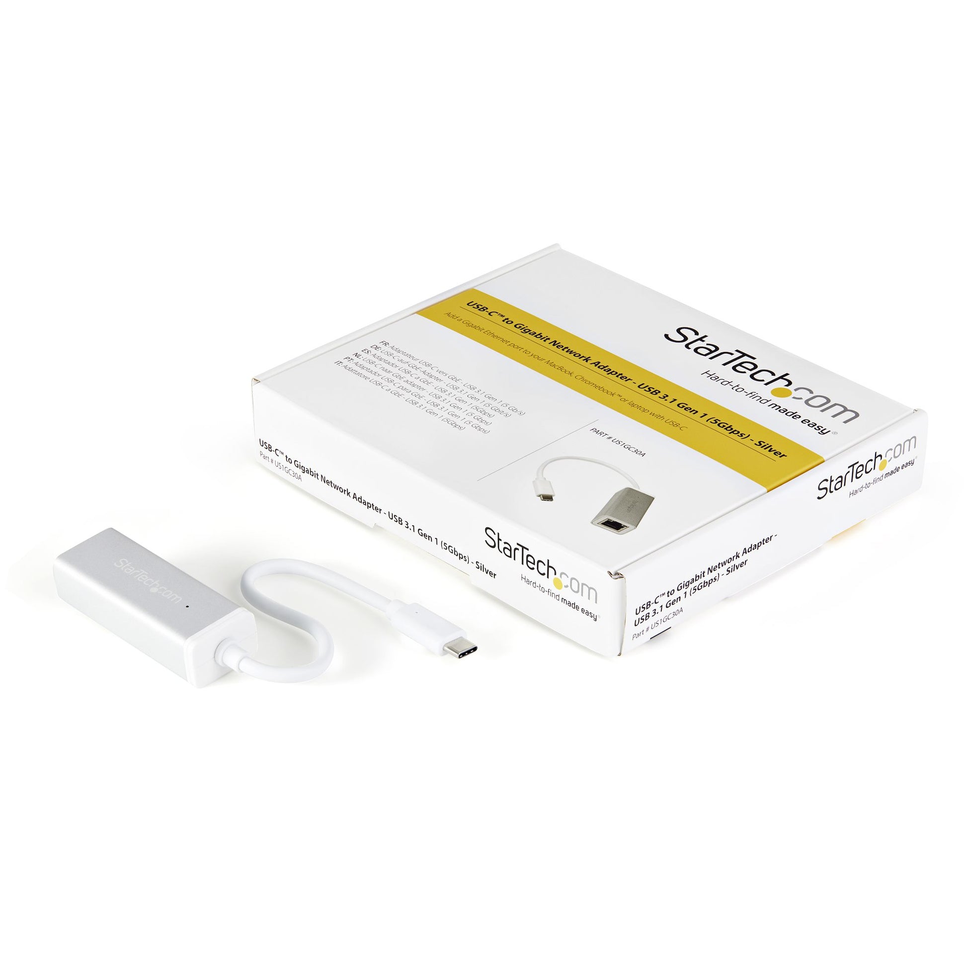 StarTech.com USB-C zu RJ-45 Netzwerkadapter – 1 Gbit/s, USB 3.2 Gen 1 (5 Gbit/s), für Windows/Mac/Linux