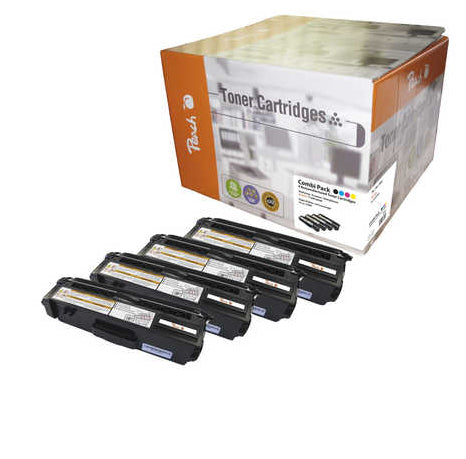 Peach Toner-Multipack – BK/C/M/Y, 6000 Seiten – für Brother DCP-9270 CDN/HL-4500 Serie/HL-4570 CDW und andere