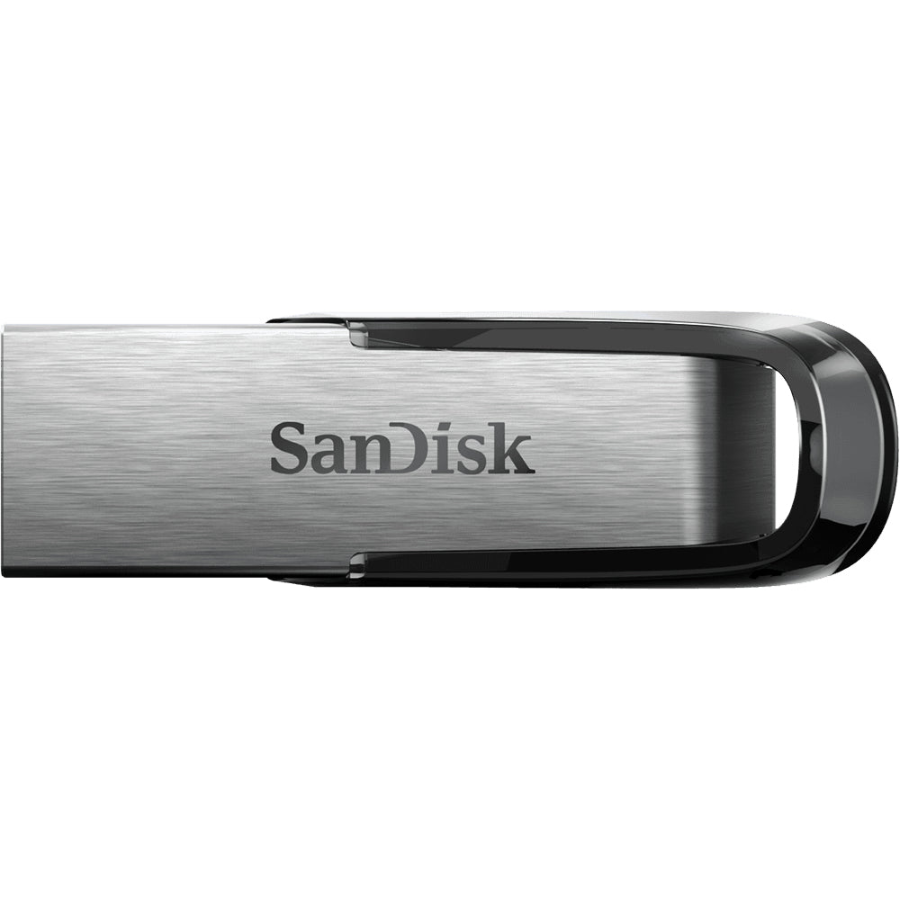 SanDisk Ultra Flair USB-Stick 16 GB – USB-A 3.2 Gen 1, 130/10 MB/s, AES-128, ohne Deckel, Silber
