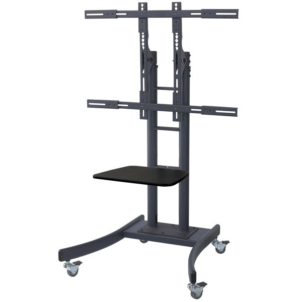 VALUE TV-Wagen – 32–100" – VESA 200×200–800×600 – bis 125 kg, Höhenverstellbar, mit Rollen – Schwarz