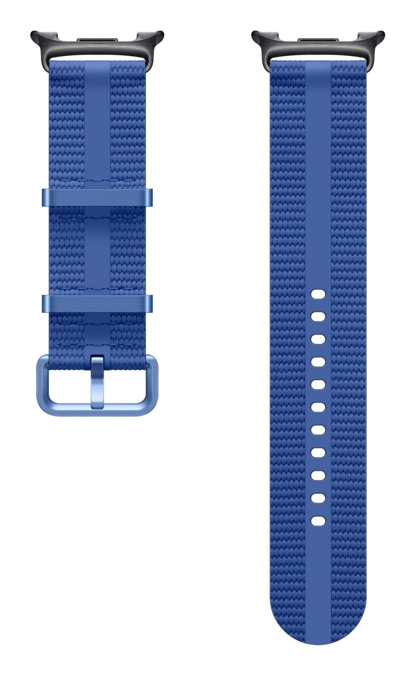 Samsung Watch 8 Athleisure – Armband – für Galaxy Watch8, Watch8 Classic, Blau, M/L, Nylon