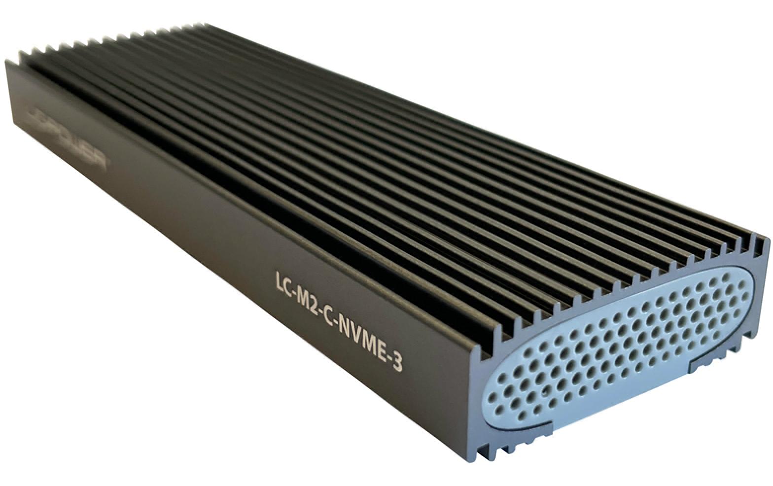 LC-Power LC-M2-C-NVME-3 – 1-Bay Gehäuse, USB-C 10 Gbit/s, für M.2 (22/30/42/60/80 mm)