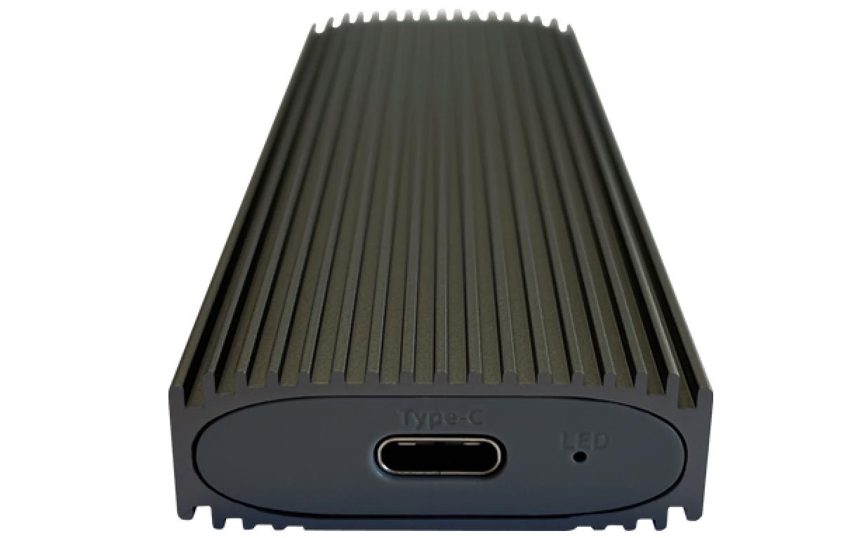 LC-Power LC-M2-C-NVME-3 – 1-Bay Gehäuse, USB-C 10 Gbit/s, für M.2 (22/30/42/60/80 mm)