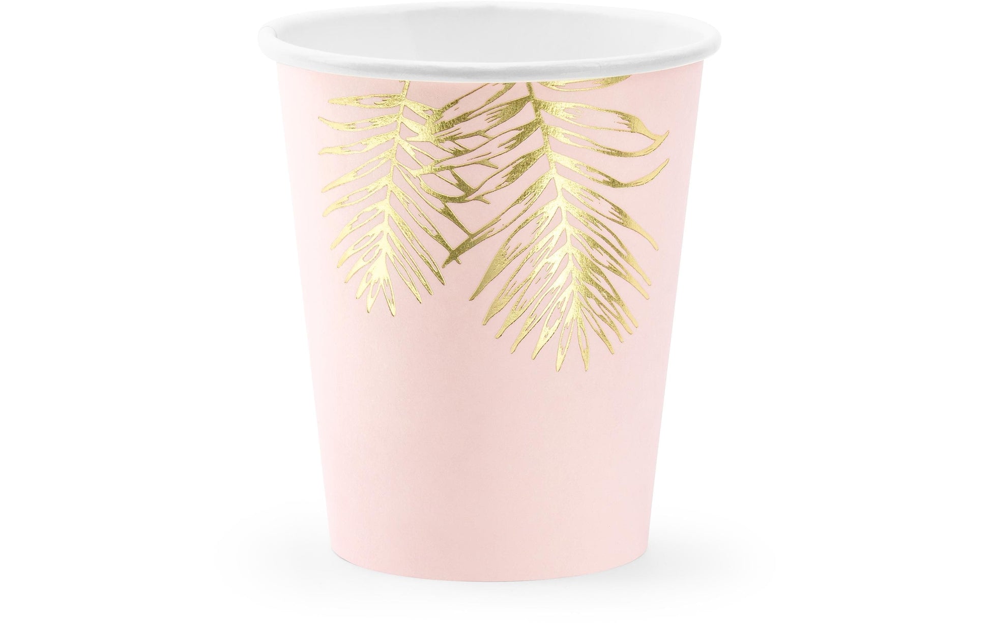 PartyDeco Trinkbecher, Papier – 2,2 dl Rosa – 6 Stk.