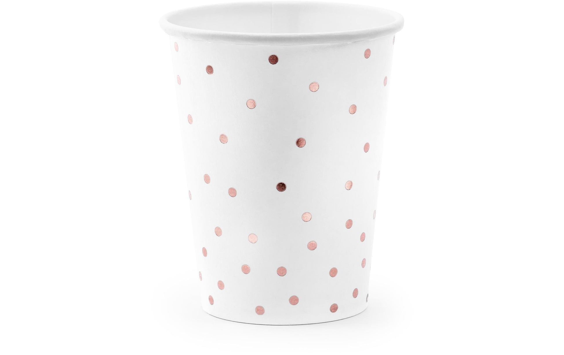 PartyDeco Trinkbecher, Papier/Karton – 2,6 dl, Weiss – 6 Stk.