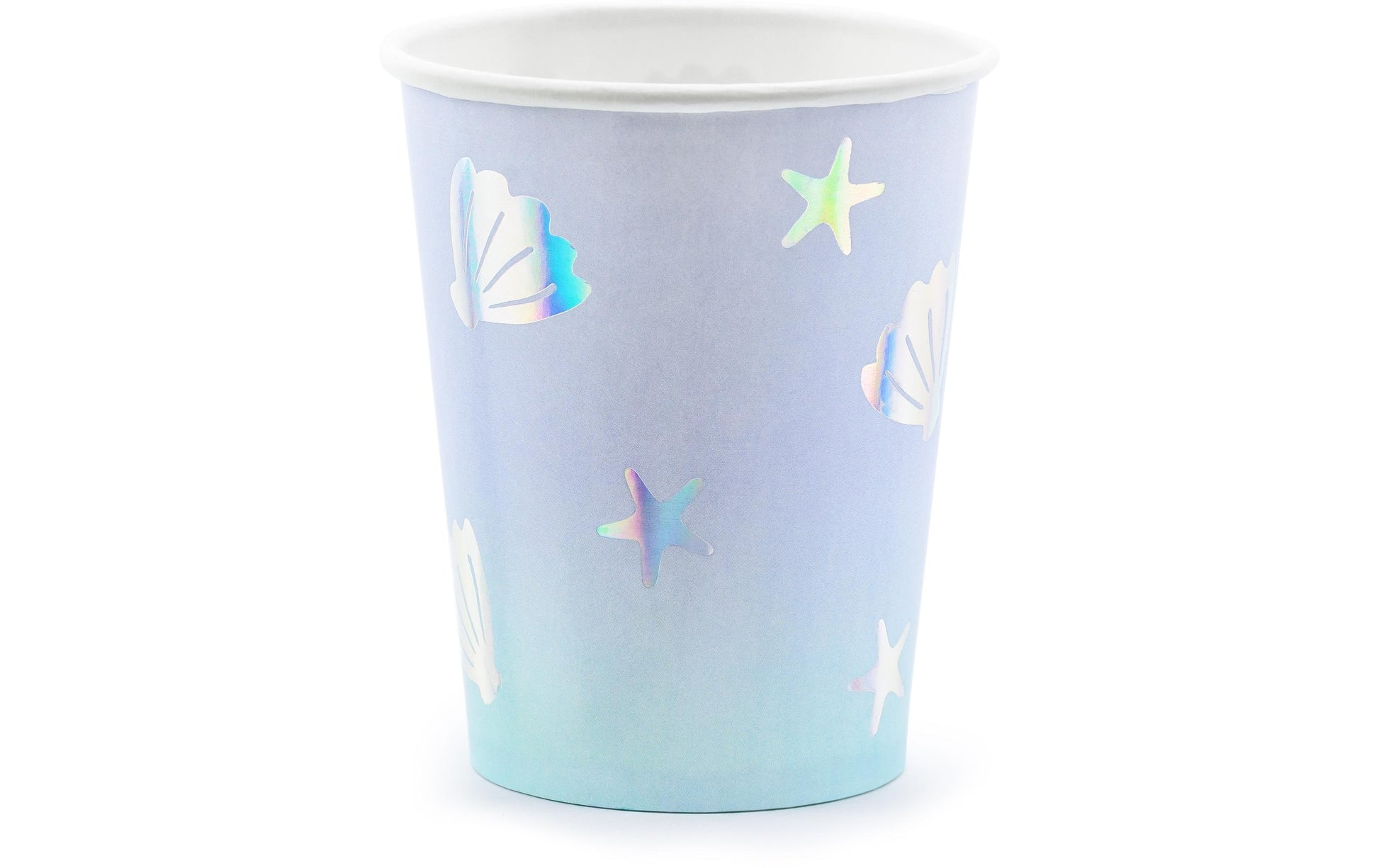 PartyDeco Becher, Papier/Karton – 2,2 dl, Hellblau – 6 Stk.
