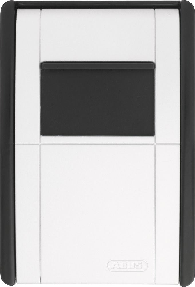 ABUS Schlüsseldepot Key Garage 787, 4-stelliges Zahlenschloss, Metall, Weiss/Schwarz – B 80 × H 120 × T 45 mm