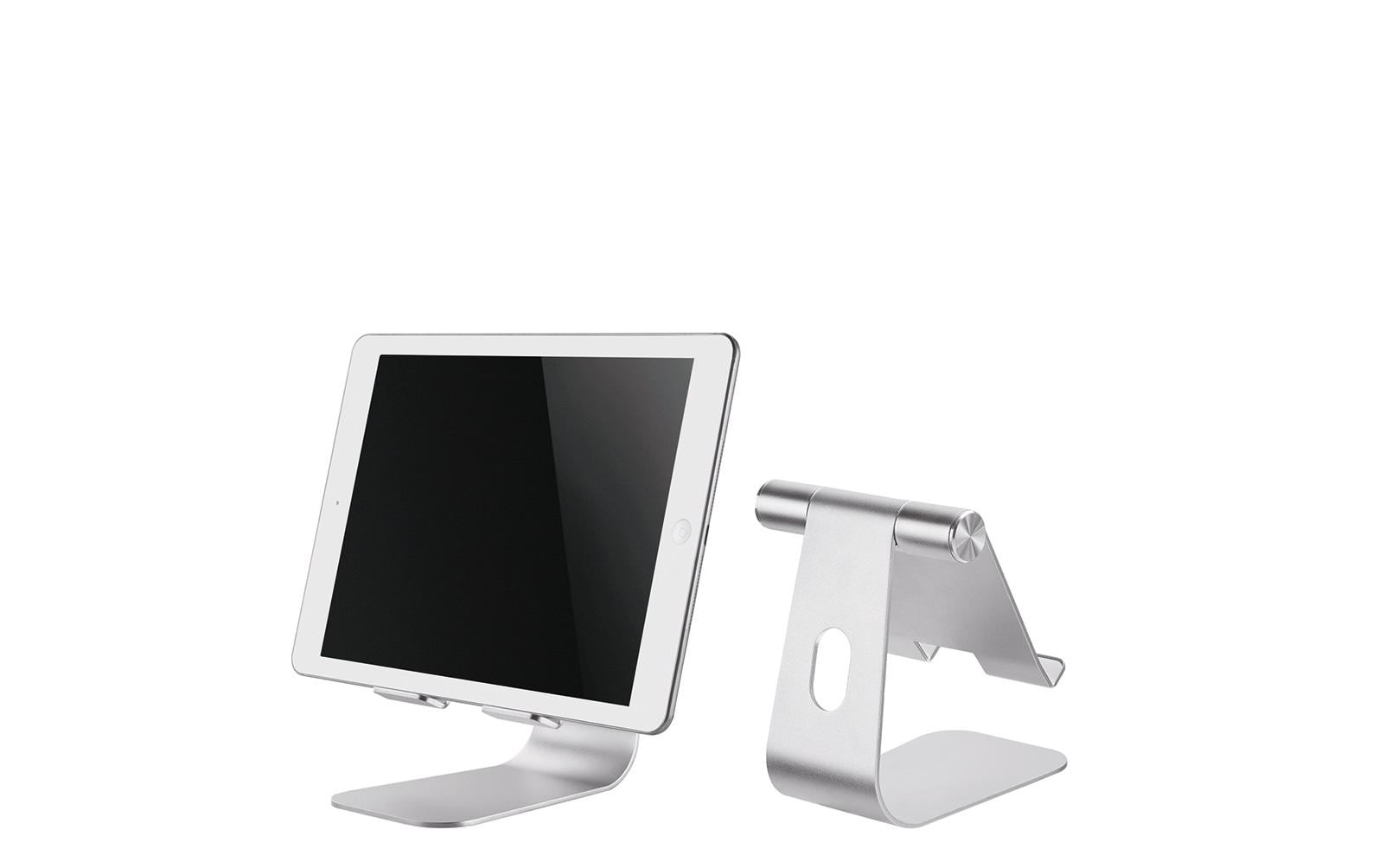 Neomounts Tablet-Ständer für iPad Pro 11" (4. Gen.) – faltbar, Aluminium – Silber