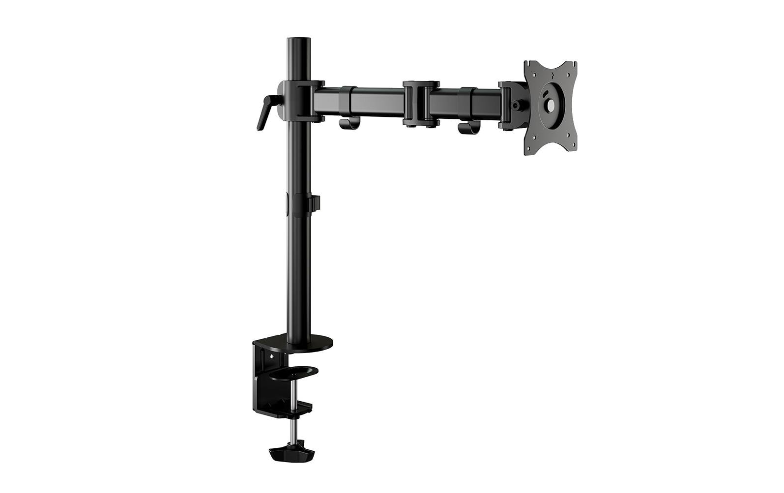 Neomounts Monitorarm, bis 27", VESA 75 × 75/100 × 100 mm, höhenverstellbar, schwenk-/drehbar, schwarz