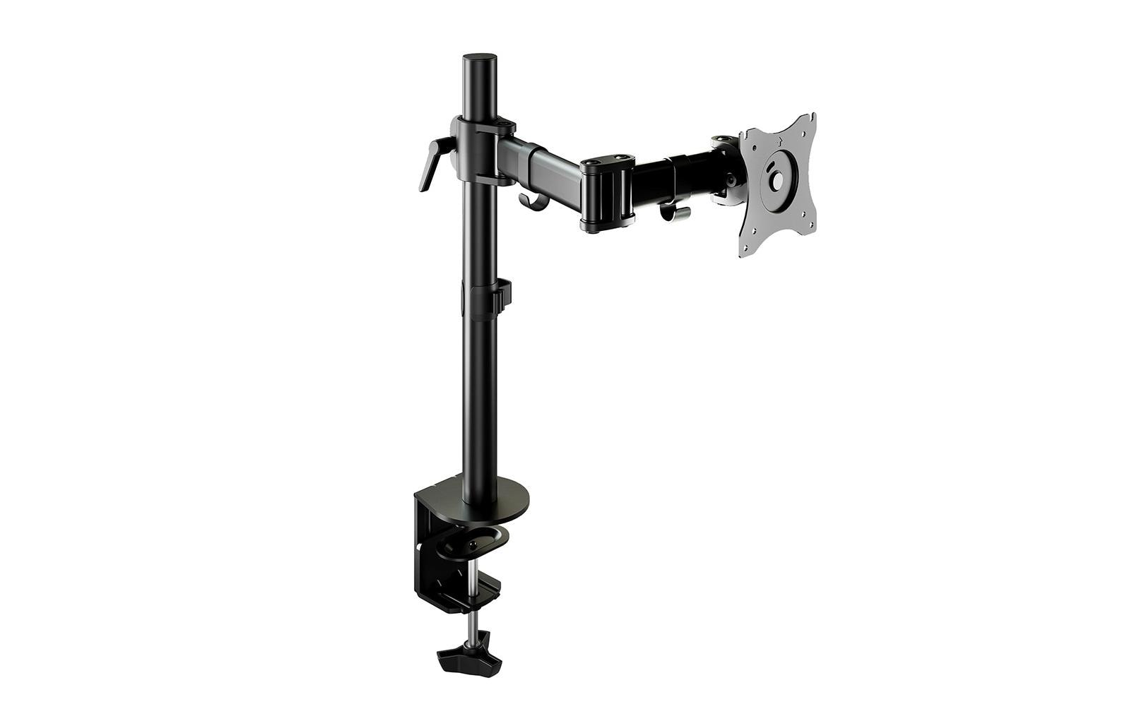 Neomounts Monitorarm, bis 27", VESA 75 × 75/100 × 100 mm, höhenverstellbar, schwenk-/drehbar, schwarz