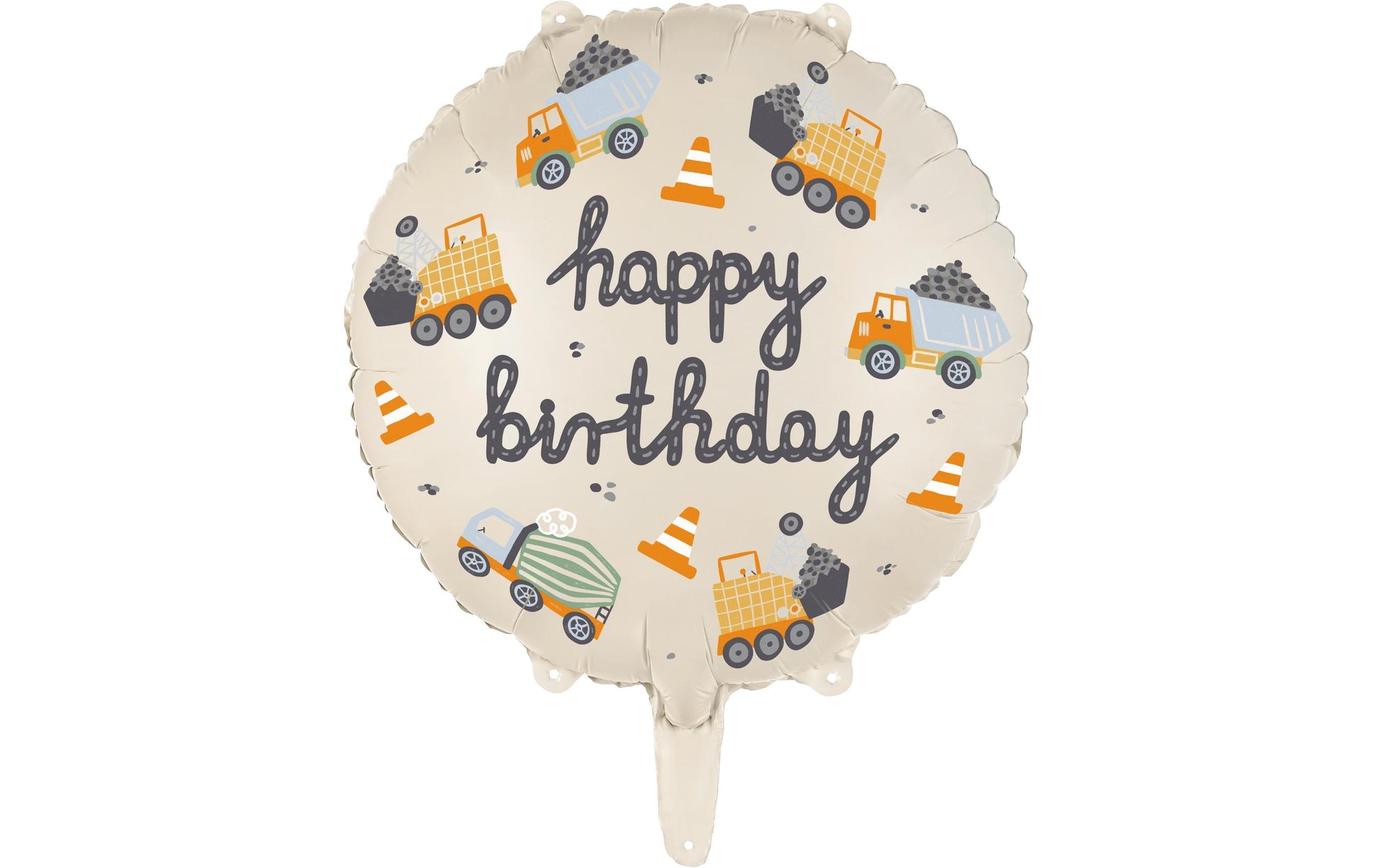 PartyDeco Folienballon Fahrzeug – Mehrfarbig – Ø 45 cm – Folie – 1 Stk