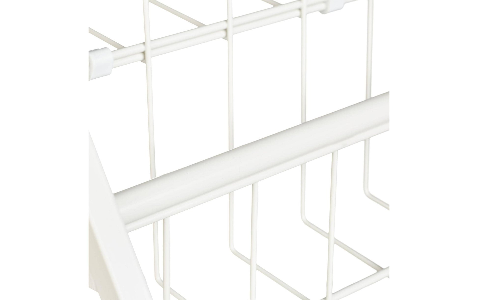 Relaxdays Zeitungsständer 6 Fächer – Metall, Weiss – 970×960×370 mm