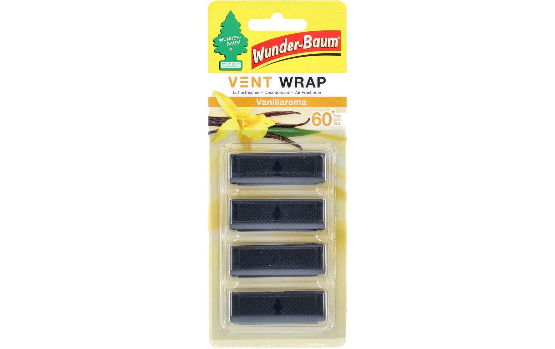 Wunder-Baum Vanille – Auto-Lufterfrischer Vent Wrap, 60 Tage