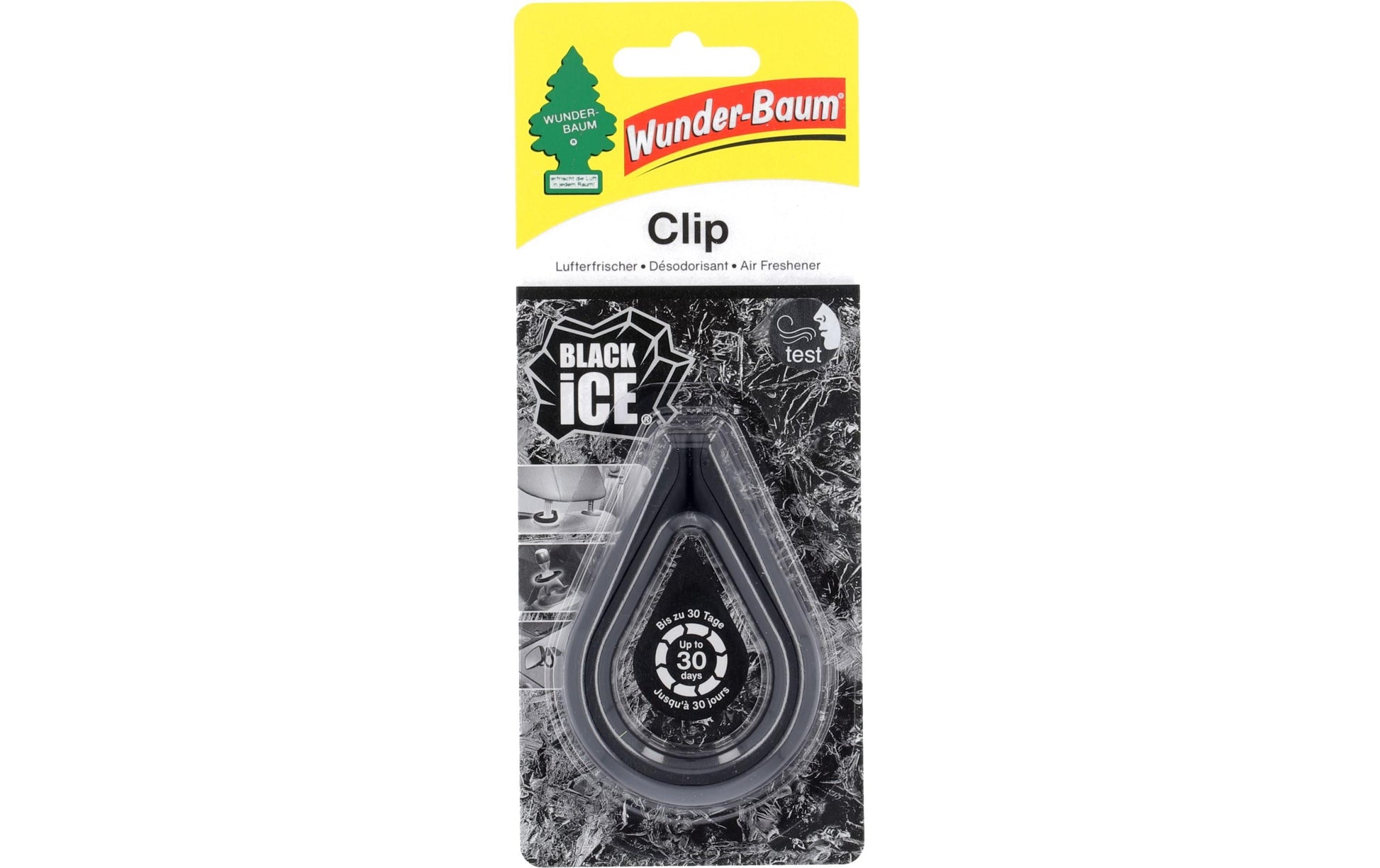 Wunder-Baum Wunderbaum Black Ice – Auto-Lufterfrischer Clip