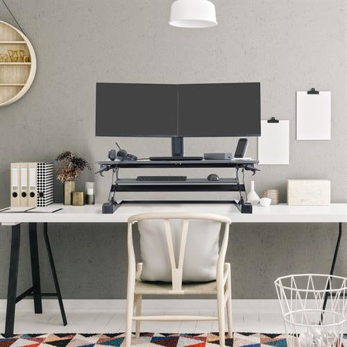 Ergotron Stehtisch – 38,1 cm – Schwarz – Höhenverstellbar