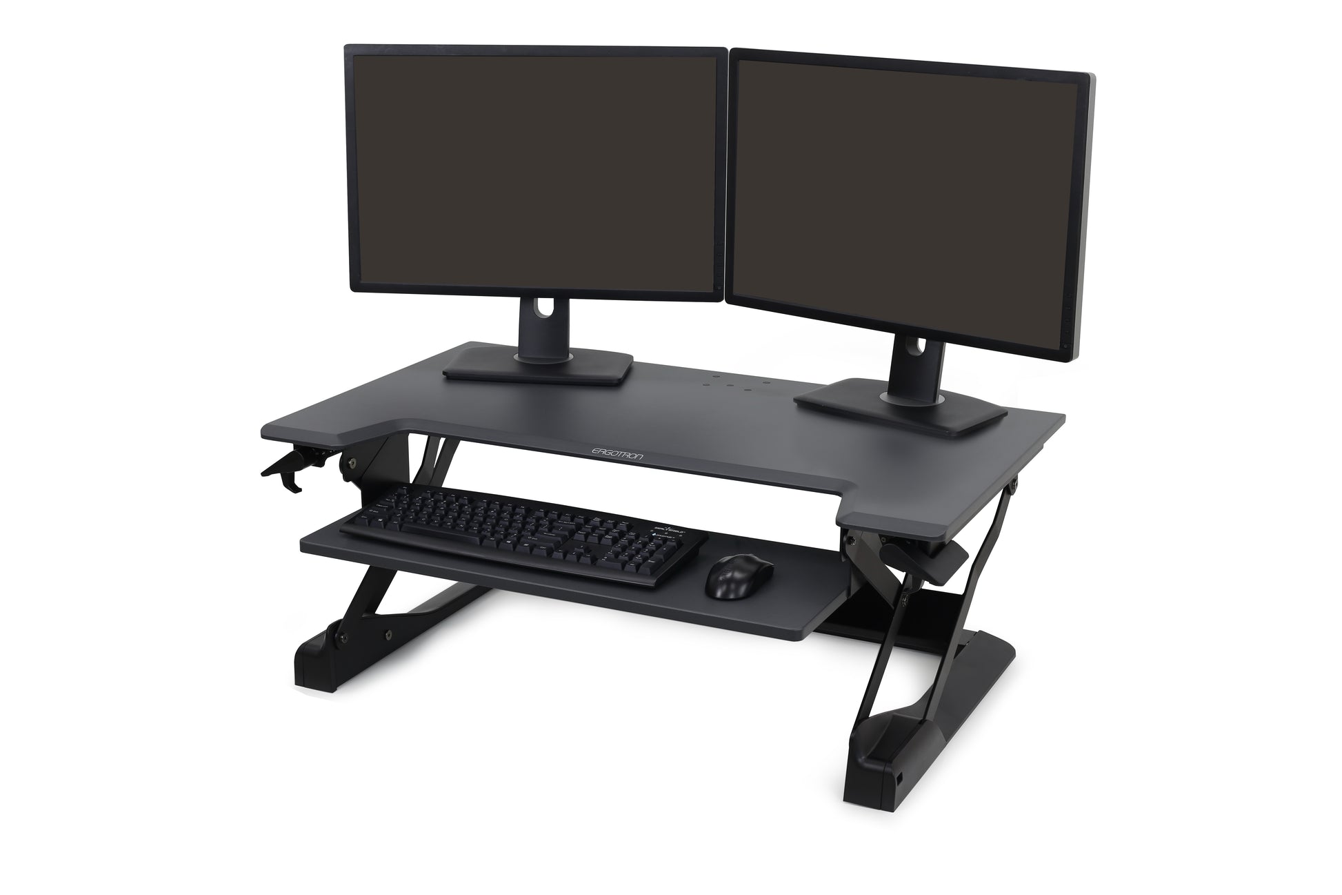 Ergotron Stehtisch – 38,1 cm – Schwarz – Höhenverstellbar