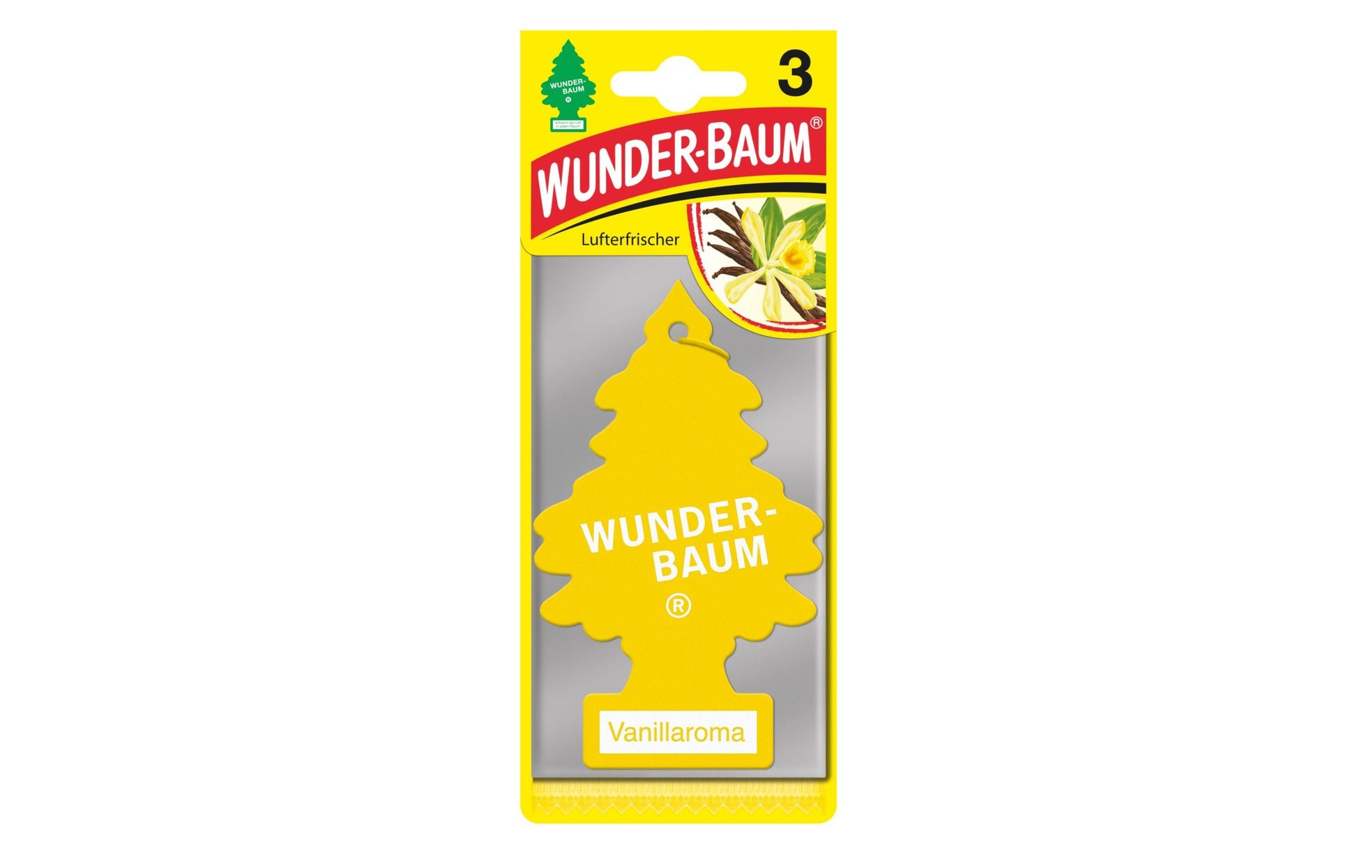 Wunder-Baum Vanille – Auto-Lufterfrischer, 49 Tage, 3er-Pack