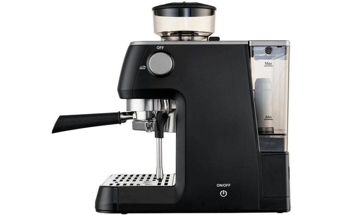 Solis Grind & Infuse Perfetta 980.69 Siebträgermaschine – 16 bar, 2,6 l, 250 g, mit Mahlwerk, Schwarz