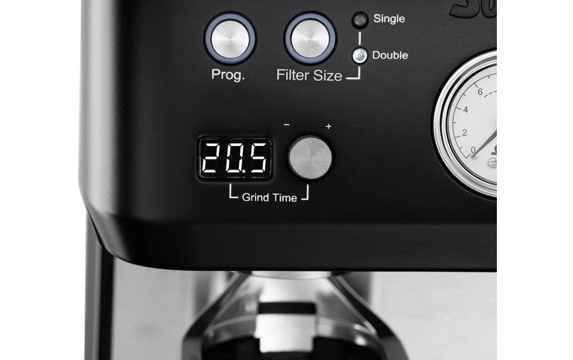 Solis Grind & Infuse Perfetta 980.69 Siebträgermaschine – 16 bar, 2,6 l, 250 g, mit Mahlwerk, Schwarz