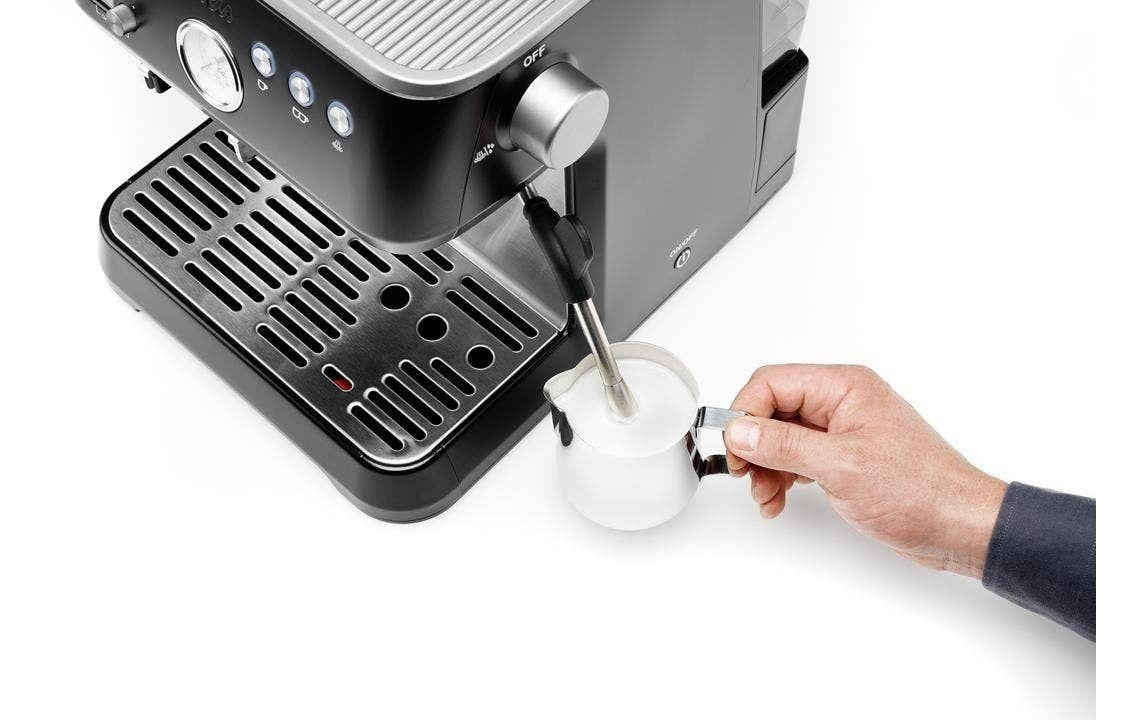 Solis Grind & Infuse Perfetta 980.69 Siebträgermaschine – 16 bar, 2,6 l, 250 g, mit Mahlwerk, Schwarz