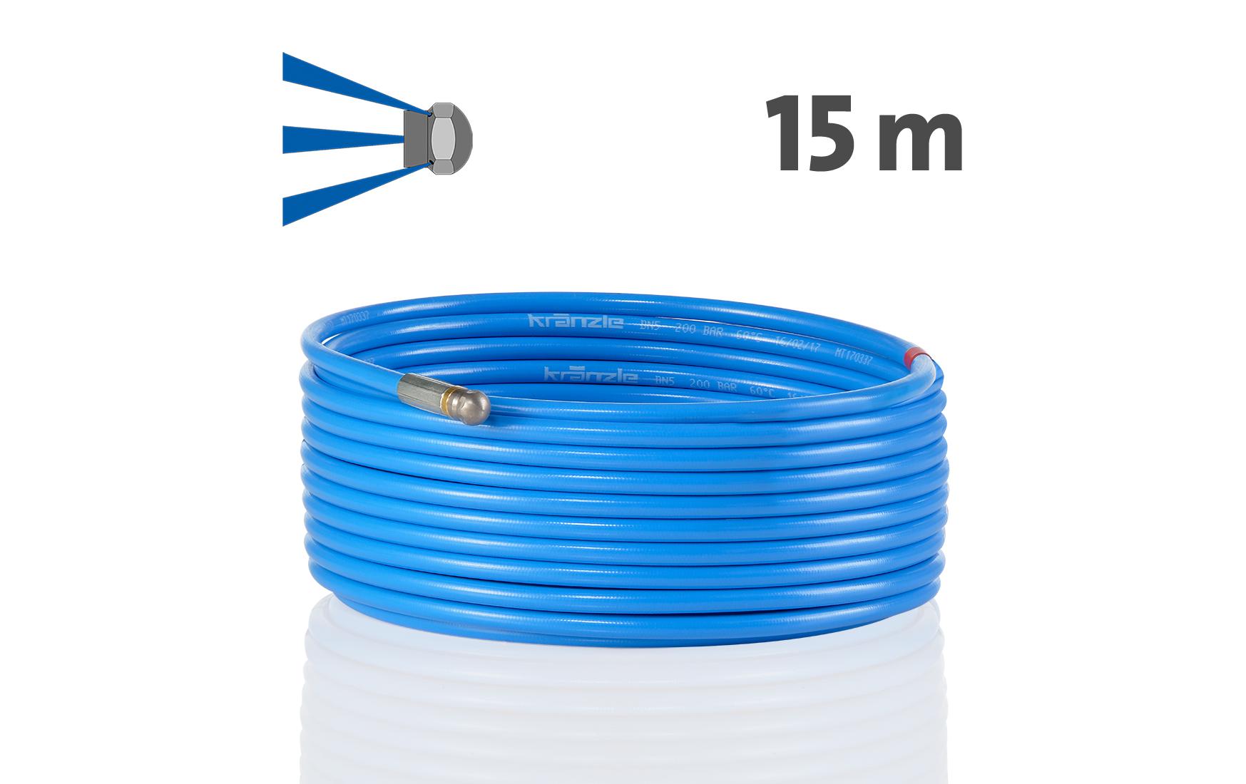 Kranzle Kränzle Rohrreiniger 15 m DN5 200 bar – für Junior 120, Junior 140, Silent 120 und andere